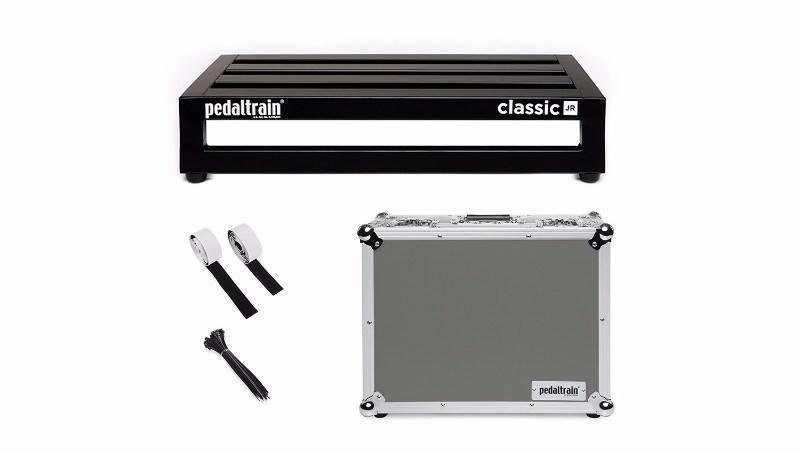 Pedaltrain Classic JR with Tour Case - Pedaltrain - 4 Rails, 8" Incline, Classic Series, Pedal Board w/ Tour Case, Tour Case, Width: 14"-18" - KO Music Marketing