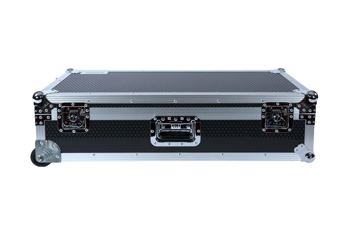 Pedaltrain JR MAX with Wheeled Tour Case in Black Honeycomb Finish - Pedaltrain - 4 Rails, 8&quot; Incline, Black Honey Comb, Classic Series, Pedal Board w/ Tour Case, Pedal Board w/ Wheeled Tour Case, Tour case - KO Music Marketing