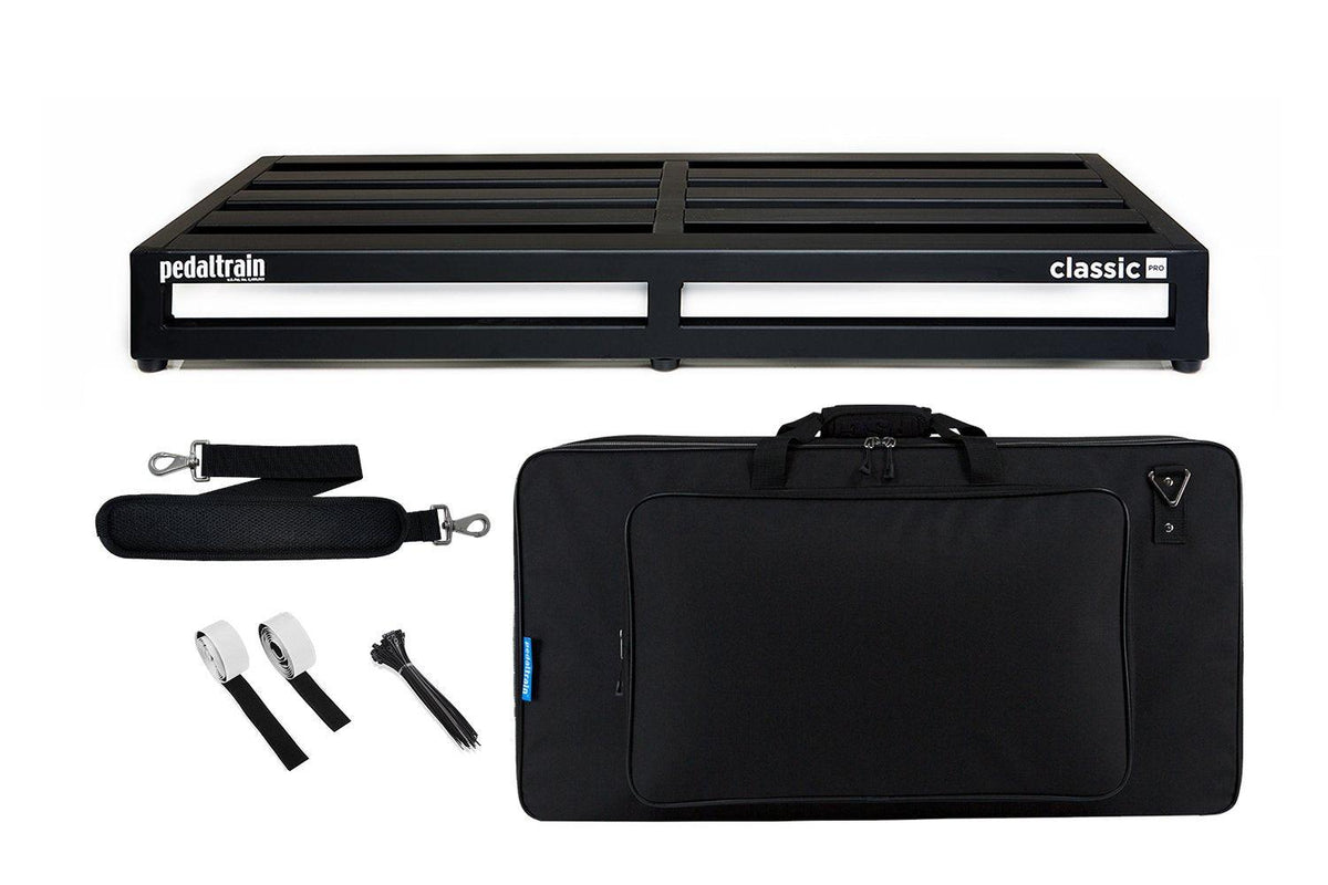 Pedaltrain Classic PRO with Soft Case - Pedaltrain - 5 Rails, 8&quot; Incline, Classic Series, Pedal Board w/ Soft Case, Soft Case, Width: 32&quot;+ - KO Music Marketing