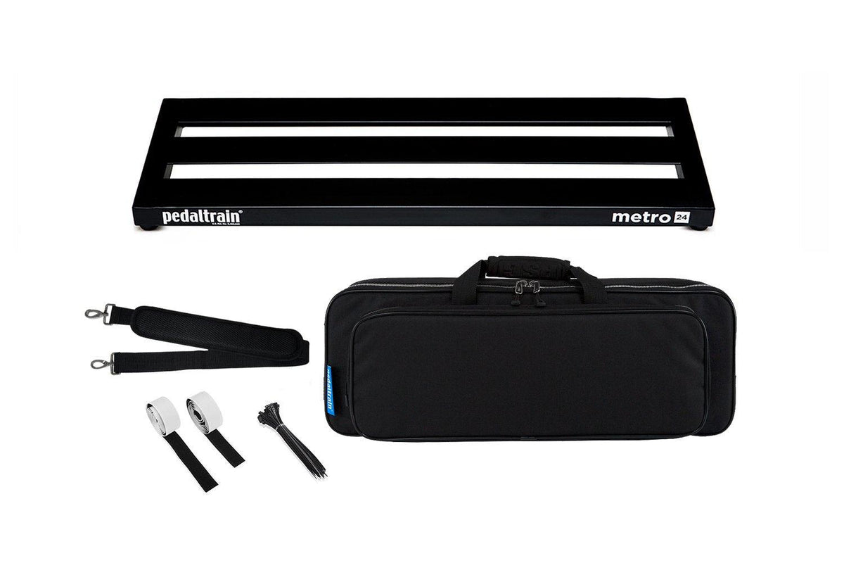 Pedaltrain Metro 24 with Soft Case - Pedaltrain - 3 Rails, Flat, Metro 24, Metro Series, Pedal Board w/ Soft Case, Soft Case, Width: 20&quot;-24&quot; - KO Music Marketing