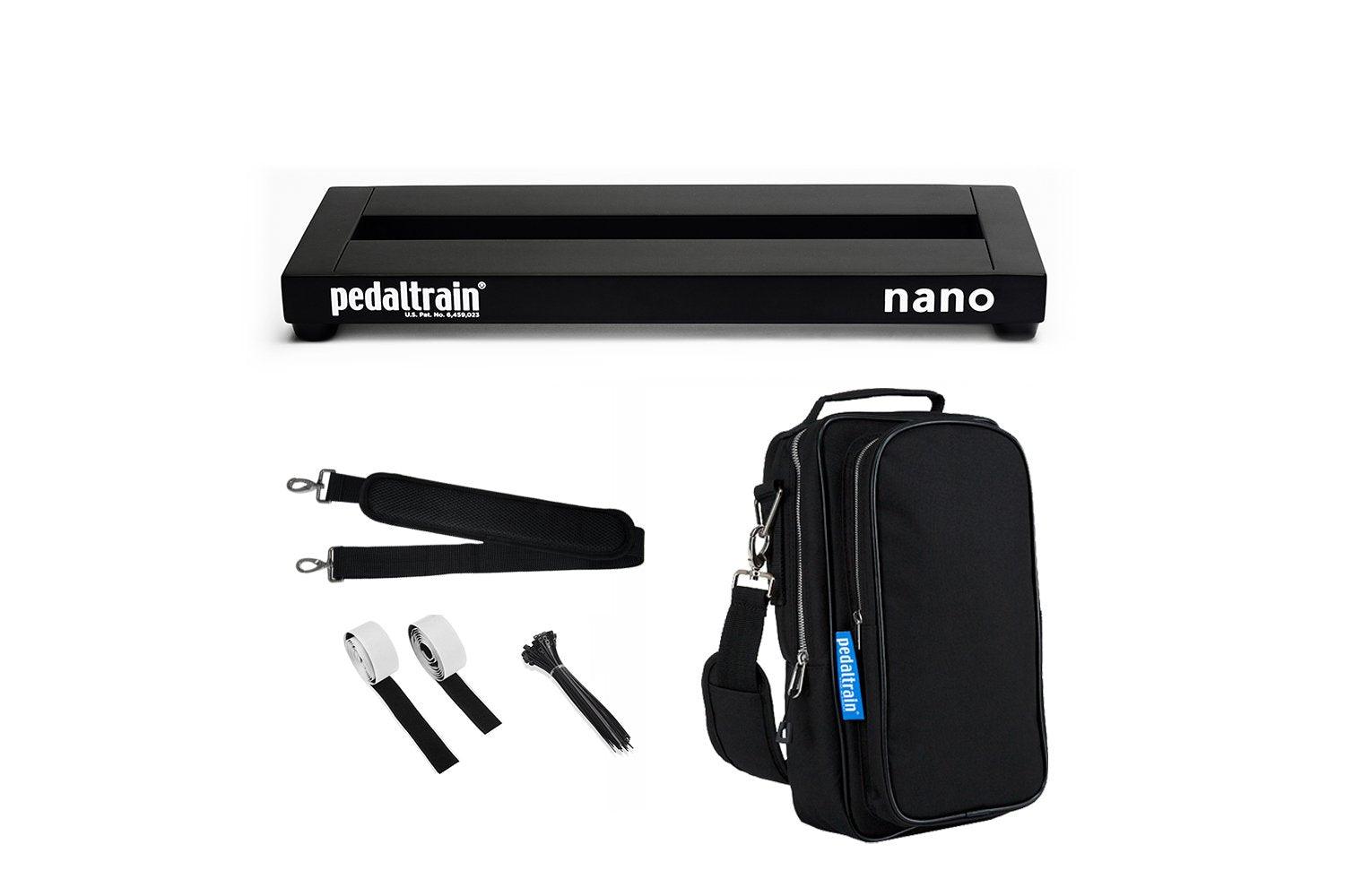 Pedaltrain Nano with Soft Case - Pedaltrain - 2 Rails, Flat, Nano Series, Pedal Board w/ Soft Case, Soft Case, Width: 14"-18" - KO Music Marketing