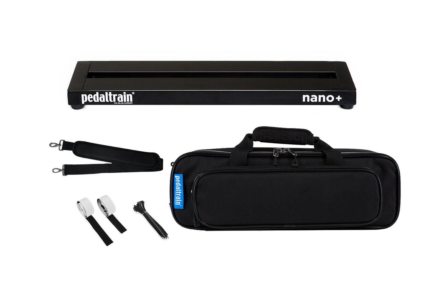 Pedaltrain Nano+ with Soft Case (Nano Plus) - Pedaltrain - 2 Rails, Flat, Nano Series, Pedal Board w/ Soft Case, Soft Case, Width: 14"-18" - KO Music Marketing