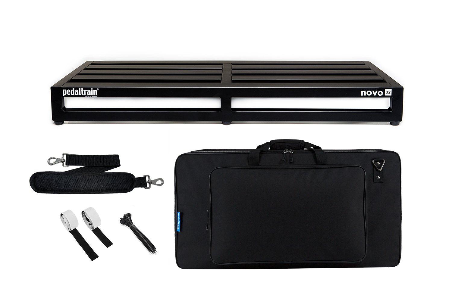 Pedaltrain Novo 32 with Soft Case - Pedaltrain - 5 Rails, 8" Incline, Novo Series, Pedal Board w/ Soft Case, Soft Case, Width: 32"+ - KO Music Marketing