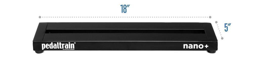 Pedaltrain Nano+ with Soft Case (Nano Plus) - Pedaltrain - 2 Rails, Flat, Nano Series, Pedal Board w/ Soft Case, Soft Case, Width: 14&quot;-18&quot; - KO Music Marketing