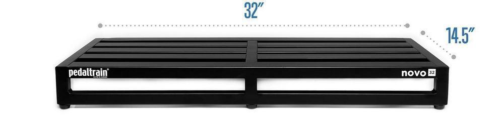 Pedaltrain Novo 32 with Soft Case - Pedaltrain - 5 Rails, 8&quot; Incline, Novo Series, Pedal Board w/ Soft Case, Soft Case, Width: 32&quot;+ - KO Music Marketing