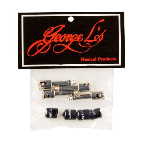 Pack of 4 .155 right angle plugs with relief jackets - George L&#39;s - Cables - KO Music Marketing